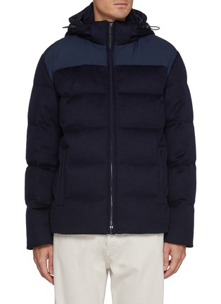 Main View - Click To Enlarge - PAUL & SHARK - Hooded Zip Up Puffer Coat