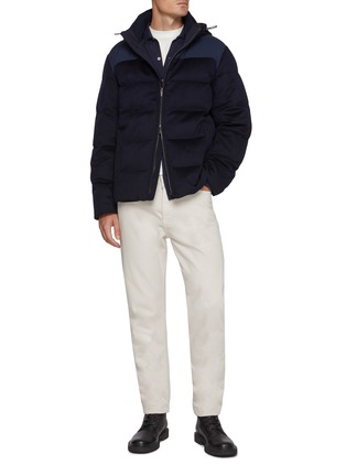 Figure View - Click To Enlarge - PAUL & SHARK - Hooded Zip Up Puffer Coat