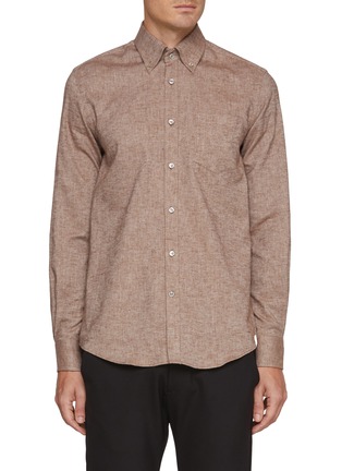 Main View - Click To Enlarge - PAUL & SHARK - Riviera Cotton Linen Shirt