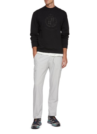 Figure View - Click To Enlarge - PAUL & SHARK - Heraldic Embroidered Fleece Sweatshirt