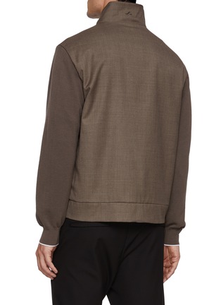 Back View - Click To Enlarge - PAUL & SHARK - Stand Collar Zip Up Wool Jacket