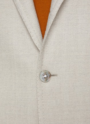 Detail View - Click To Enlarge - RING JACKET - Herringbone Single Breasted Blazer