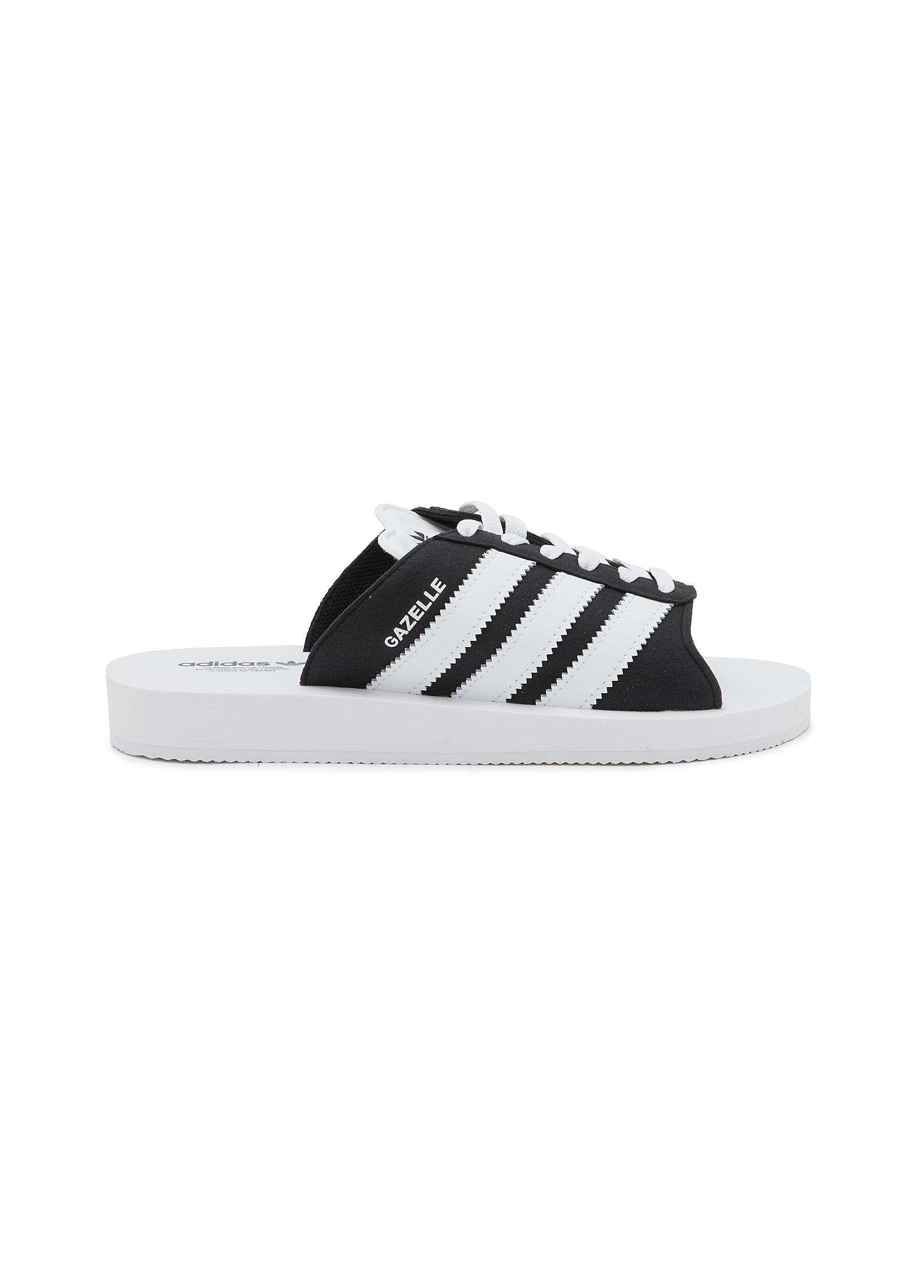 【Adidas コリア】 Gazelle Beach Slide Adidas Women's Gazelle Beach Slide Slippers 'White/Black