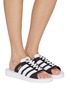 Figure View - Click To Enlarge - ADIDAS - Gazelle Beach Slide Sandals
