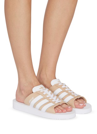 Figure View - Click To Enlarge - ADIDAS - Gazelle Beach Slide Sandals