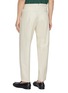 Back View - Click To Enlarge - INCOTEX - Seamless Flat Front Linen Pants