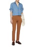 Figure View - Click To Enlarge - INCOTEX - Royal Batavia Cotton Stretch Pants