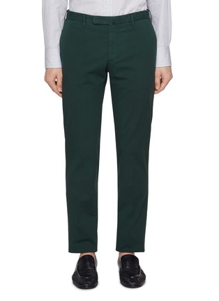 Main View - Click To Enlarge - INCOTEX - Royal Batavia Cotton Stretch Pants
