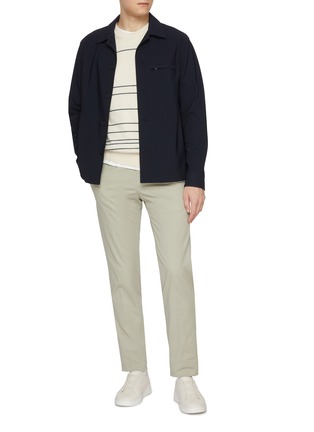 Figure View - Click To Enlarge - INCOTEX - Royal Batavia Cotton Stretch Pants