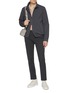 Figure View - Click To Enlarge - INCOTEX - Royal Batavia Cotton Stretch Pants