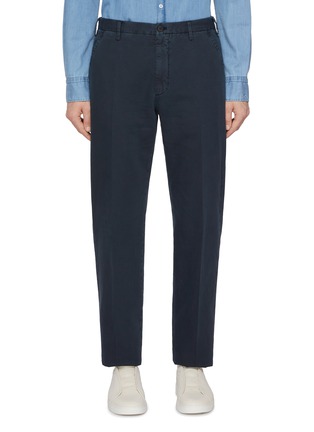 Main View - Click To Enlarge - INCOTEX - Antique Dyed Cotton Linen Pants