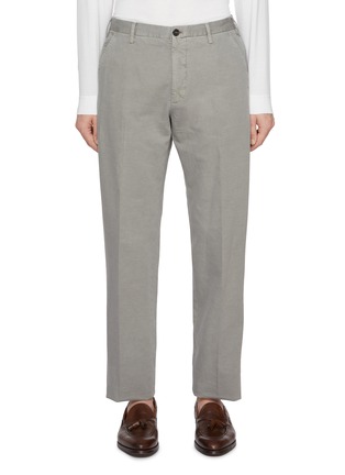 Main View - Click To Enlarge - INCOTEX - Antique Dyed Cotton Linen Pants