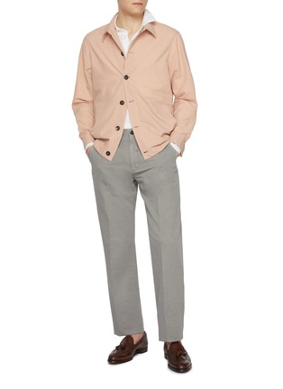 Figure View - Click To Enlarge - INCOTEX - Antique Dyed Cotton Linen Pants