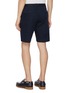 Back View - Click To Enlarge - INCOTEX - Slacks Linen Cotton Bermuda Shorts