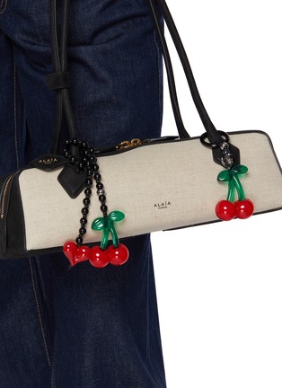 Front View - Click To Enlarge - STRING TING - Cherry Drop Bag Charm