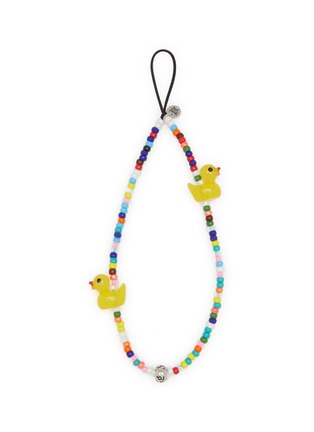 Main View - Click To Enlarge - STRING TING - Love Bead Ducky Wristlet Phone Strap