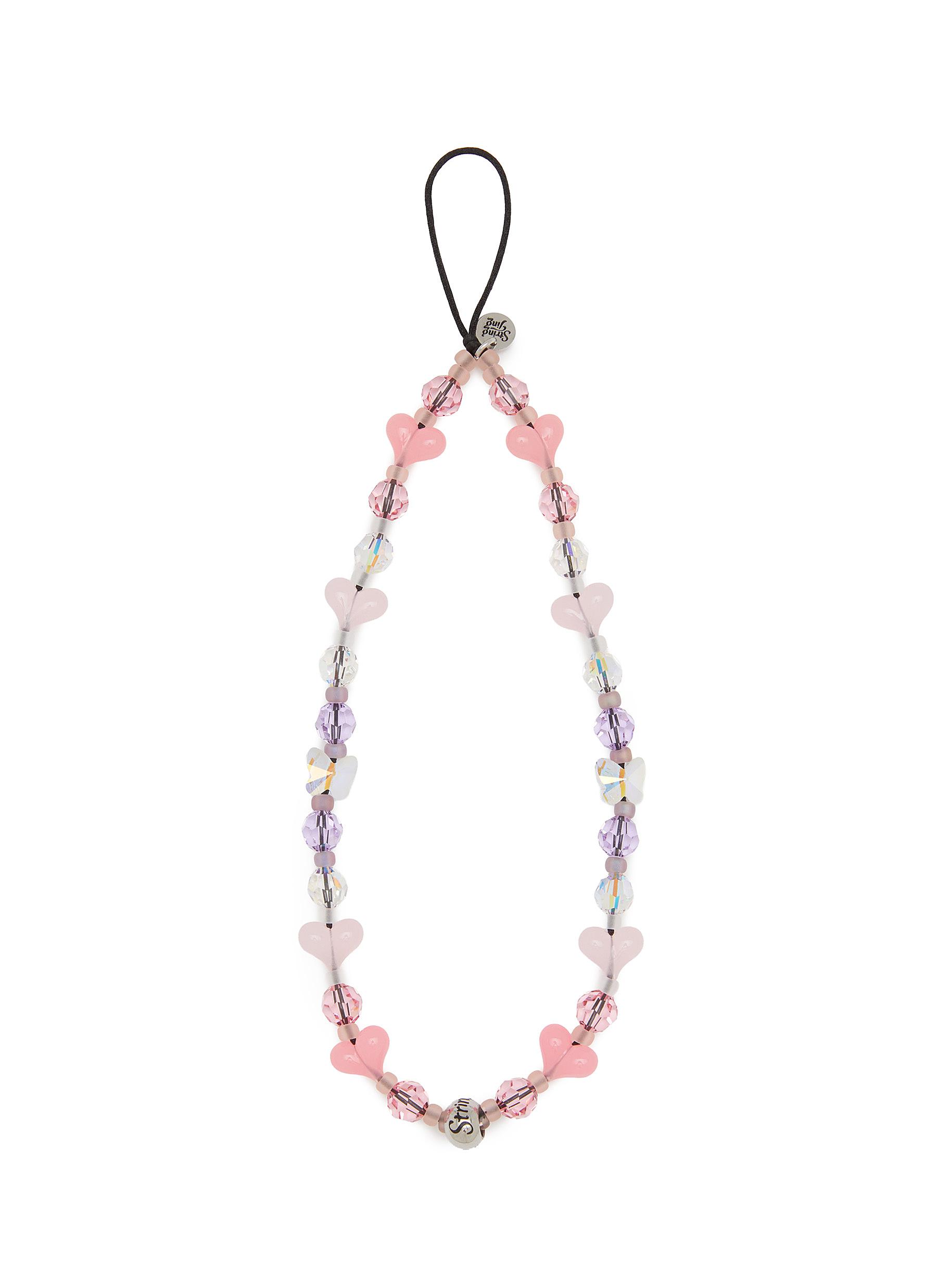 【String Ting】Love Spell ピンクパープル スマホストラップ String Ting】Love Spell ピンクパープル スマホストラップ