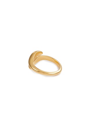 Detail View - Click To Enlarge - MISSOMA - X SAVISLOOK 18K Gold Plated Sterling Silver Signature Open Ring