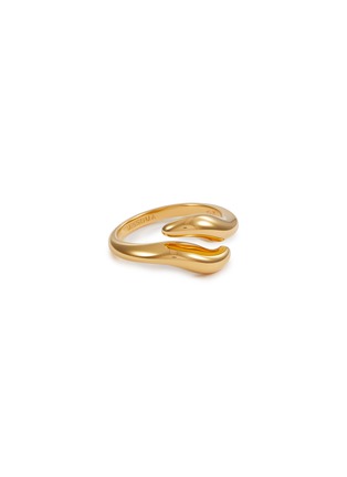 Main View - Click To Enlarge - MISSOMA - X SAVISLOOK 18K Gold Plated Sterling Silver Signature Open Ring