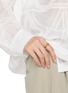 Figure View - Click To Enlarge - MISSOMA - X SAVISLOOK 18K Gold Plated Sterling Silver Signature Open Ring
