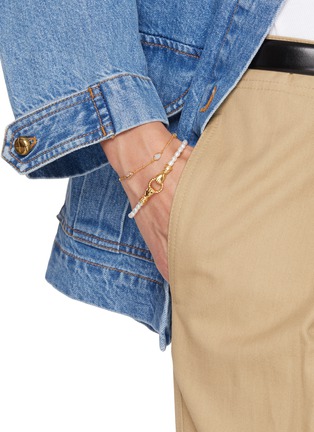 Figure View - Click To Enlarge - MISSOMA - x Harris Reed In Good Hands Seed Pearl Topaz OnyxBracelet