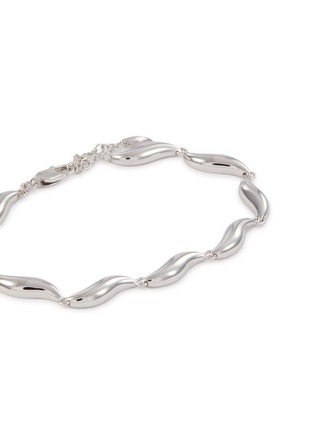 Detail View - Click To Enlarge - MISSOMA - X SAVISLOOK Rhodium Plated Sterling Silver Signature Link Chain Bracelet