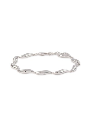 Main View - Click To Enlarge - MISSOMA - X SAVISLOOK Rhodium Plated Sterling Silver Signature Link Chain Bracelet