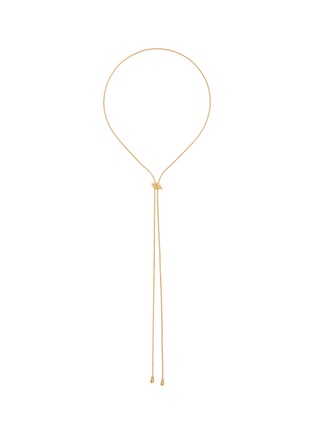 Main View - Click To Enlarge - MISSOMA - X SAVISLOOK 18K Gold Plated Sterling Silver Slider Lariat Chain Necklace