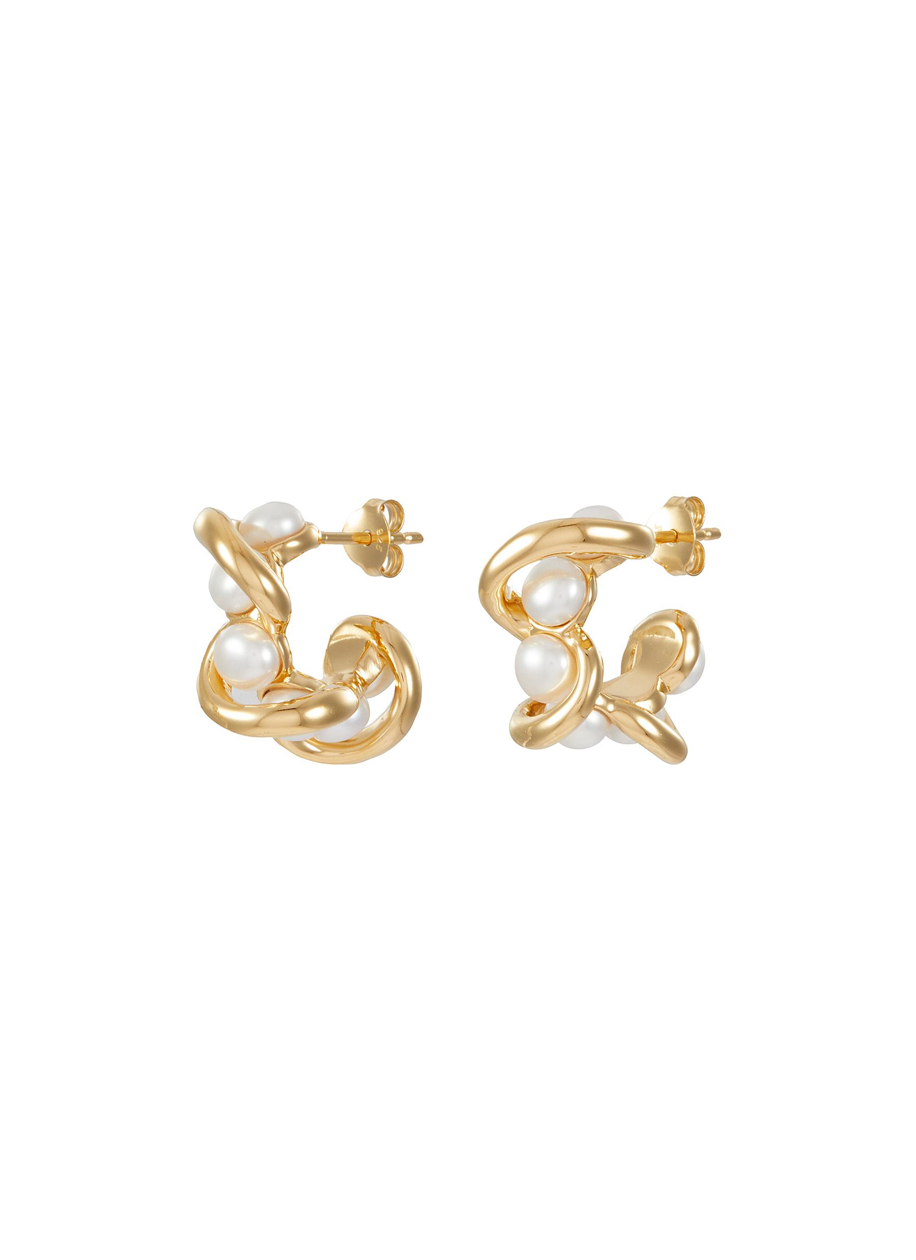 MISSOMA | Molten Pearl Twisten Small 18K Gold Plated Brass