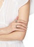 Figure View - Click To Enlarge - MISSOMA - X SAVISLOOK Rhodium Plated Sterling Silver Sculptural Crossover Ring