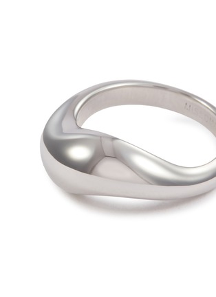 Detail View - Click To Enlarge - MISSOMA - X SAVISLOOK Rhodium Plated Sterling Silver Signature Stacking Ring