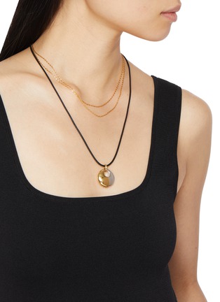 Front View - Click To Enlarge - MISSOMA - x SAVISLOOK Twisted Double Chain Necklace