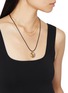 Front View - Click To Enlarge - MISSOMA - x SAVISLOOK Twisted Double Chain Necklace
