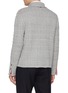 Back View - Click To Enlarge - THOM BROWNE - Cotton Linen Cashmere Waffle Knit Cardigan