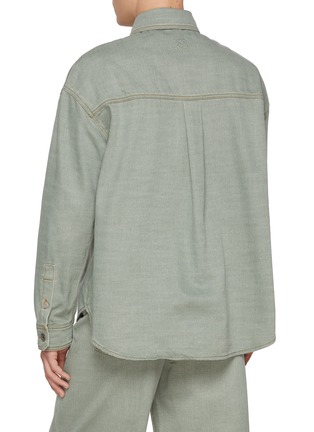 Back View - Click To Enlarge - LOEWE - Medium Wash Denim Shirt