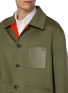 - LOEWE - Anagram Pocket Contrast Lining Wool Workwear Jacket