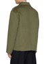 Back View - Click To Enlarge - LOEWE - Anagram Pocket Contrast Lining Wool Workwear Jacket