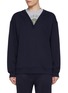 Main View - Click To Enlarge - LOEWE - Layered Varsity Cotton T-Shirt Sweatshirt