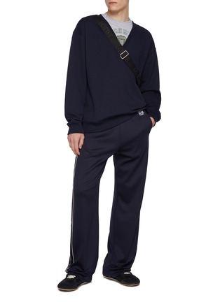 Figure View - Click To Enlarge - LOEWE - Layered Varsity Cotton T-Shirt Sweatshirt