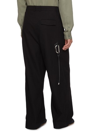 Back View - Click To Enlarge - LOEWE - Dropped Crotch Carabiner Clip Cotton Pants