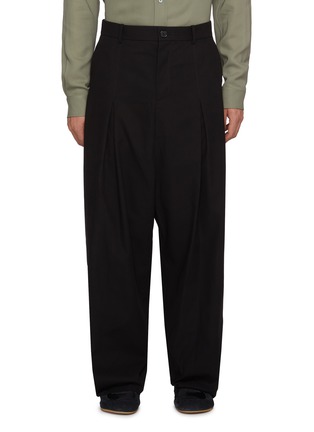 Main View - Click To Enlarge - LOEWE - Dropped Crotch Carabiner Clip Cotton Pants