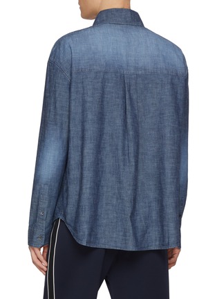 Back View - Click To Enlarge - LOEWE - Washed Chambray Anagram Shirt