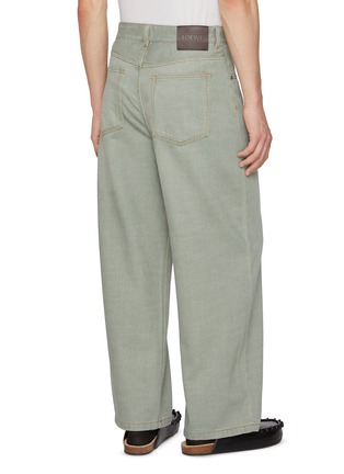 Back View - Click To Enlarge - LOEWE - Straight Leg Medium Wash Jeans