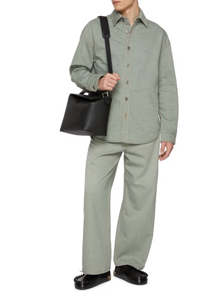 Figure View - Click To Enlarge - LOEWE - Straight Leg Medium Wash Jeans