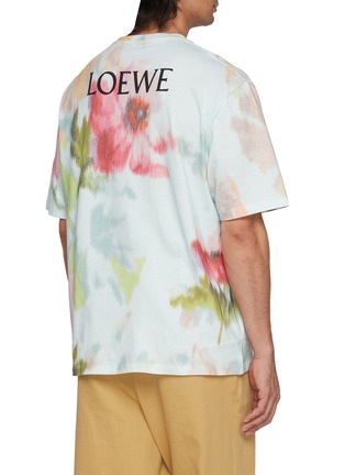 Back View - Click To Enlarge - LOEWE - Watercolour Flower Loose Fit Cotton T-shirt