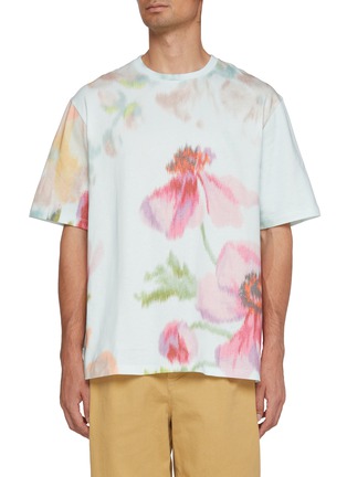 Main View - Click To Enlarge - LOEWE - Watercolour Flower Loose Fit Cotton T-shirt