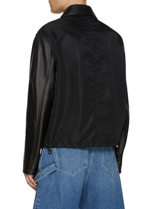 Back View - Click To Enlarge - LOEWE - Hybrid Workwear Leather Jacket