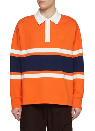 Main View - Click To Enlarge - LOEWE - Centre Band Relaxed Cotton Polo Shirt