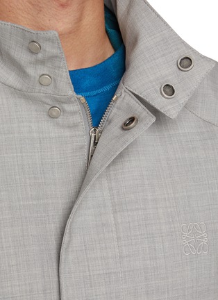  - LOEWE - Stand Collar Zip Up Wool Jacket