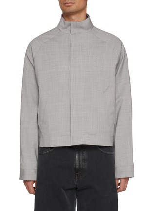 Main View - Click To Enlarge - LOEWE - Stand Collar Zip Up Wool Jacket